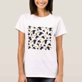 Farbenfrohe Toucan Tropical Bird Muster T-Shirt