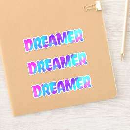 Farbenfrohe Traumwelt Aufkleber