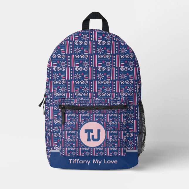 Farbenfrohe Trauzeugen Rucksack für Jungen (Vorderseite)