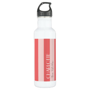 Farbenfrohe Trendfarben Moderne, farbenfrohe rosa Edelstahlflasche
