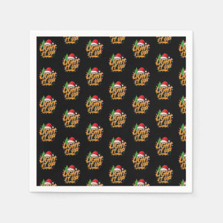 Farbenfrohe trendy Weihnachten Serviette