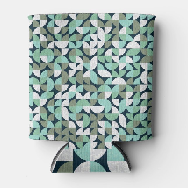 Farbenfrohe Triangle Generative Kunst Dosenkühler (Vorderseite)