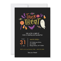 Farbenfrohe Trick oder Treatment Halloween-Party E