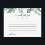 Farbenfrohe Tropical Floral Wedding Advice Card Postkarte<br><div class="desc">Diese farbenfrohe, tropisch-blumengeschmückte Hochzeitsratenkarte ist ideal für eine Hochzeit in Urlaubsort. Die illustrierten Blume sind weiß, gelb, rosa, rot, mit schönen, grün grün grün Blätter, die Eleganz inspirierend. Diese Karten sind ideal für Hochzeiten, Brautparty, Babydusche, Graduiertenfest u.v.m. Personalisieren Sie die Karten mit den Namen der Braut und Bräutigam, den Eltern,...</div>