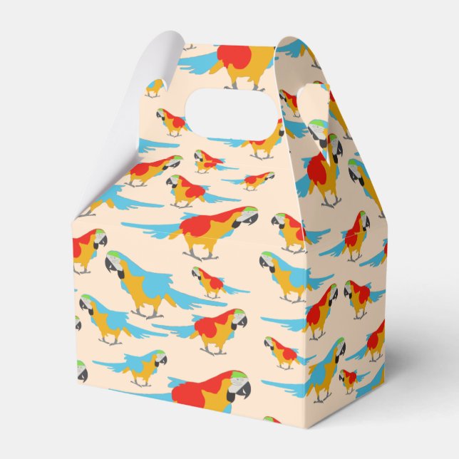 Farbenfrohe tropische Äschen Geschenkschachtel (Vorderseite)