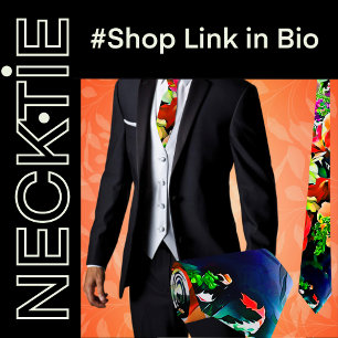 Farbenfrohe tropische Blume Blumenkunst Krawatte