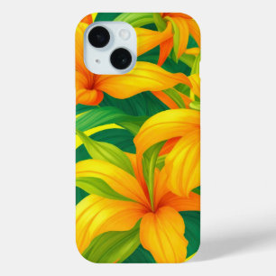 Farbenfrohe tropische Blume - Fall Case-Mate iPhone Hülle