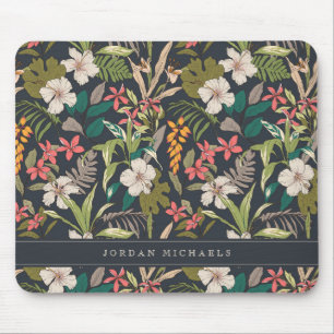 Farbenfrohe tropische Blume Mousepad