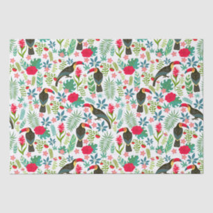 Farbenfrohe tropische Blume Seidenpapier