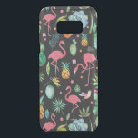 Farbenfrohe tropische Blume und Flamingos Muster Get Uncommon Samsung Galaxy S8 Plus Hülle<br><div class="desc">Farbenfrohe tropische Blume Ananas,  Kakteen und rosa Flamingo-Muster . Wandelbarer schwarzer Hintergrund.</div>