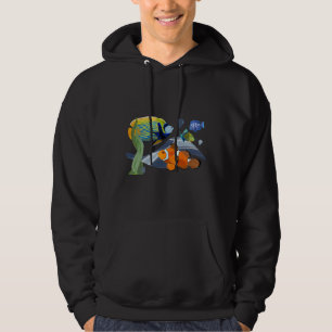 Farbenfrohe tropische Fische Aquarium Aquarium Aqu Hoodie
