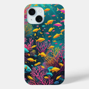 Farbenfrohe tropische Fische Case-Mate iPhone Hülle
