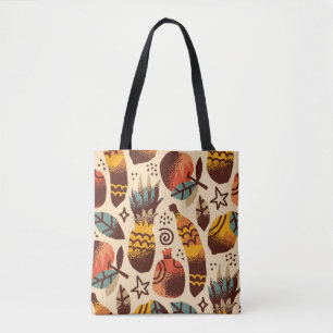 Farbenfrohe tropische Fruchtmischung Muster Tasche