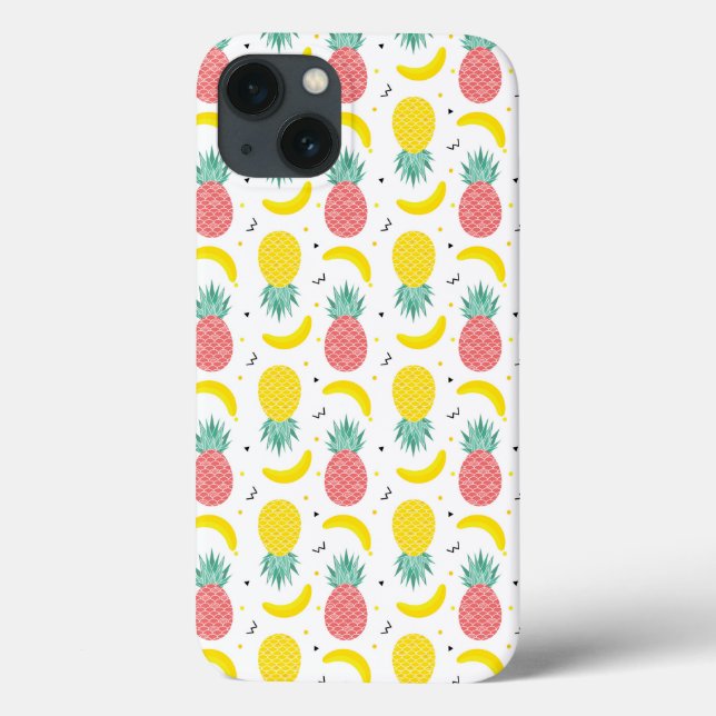 Farbenfrohe tropische Fruchtmuster Case-Mate iPhone Hülle (Rückseite)
