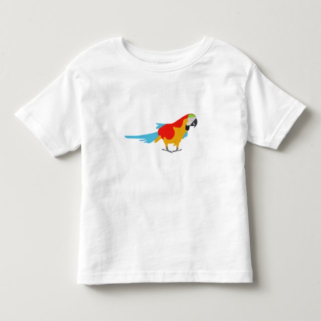 Farbenfrohe tropische Maca Kleinkind T-shirt (Vorderseite)