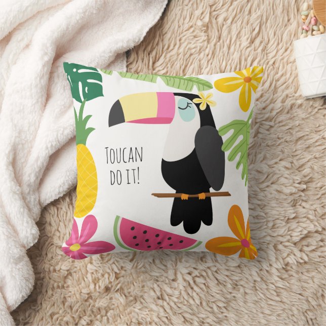 Farbenfrohe tropische Natur Kissen (Decke)