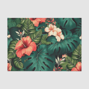 Farbenfrohe tropische Paradies Hawaii Aloha Blume Seidenpapier