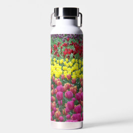 Farbenfrohe Tulip Garden Trinkflasche