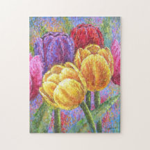 Farbenfrohe Tulips Blumenladen Blume