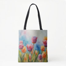 Farbenfrohe Tulips Tüte für den Frühling