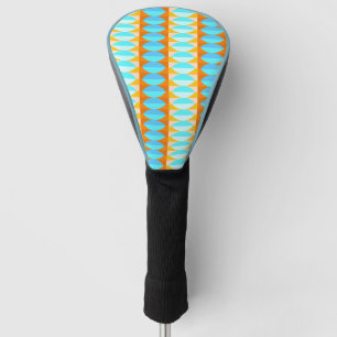 Farbenfrohe türkisblaue gelbe Farbe Golf Headcover