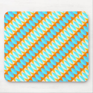 Farbenfrohe türkisblaue gelbe Farbe Mousepad