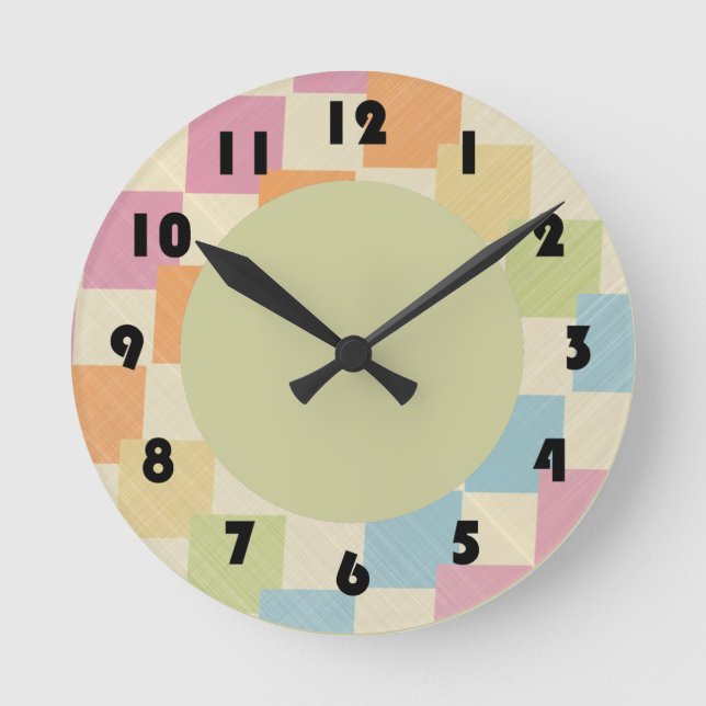 Farbenfrohe Uhr (Vorderseite)