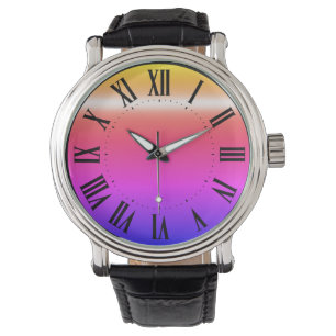 Farbenfrohe Uhr