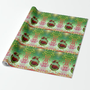 Farbenfrohe Umschlagpapier mit Herz Geschenkpapier