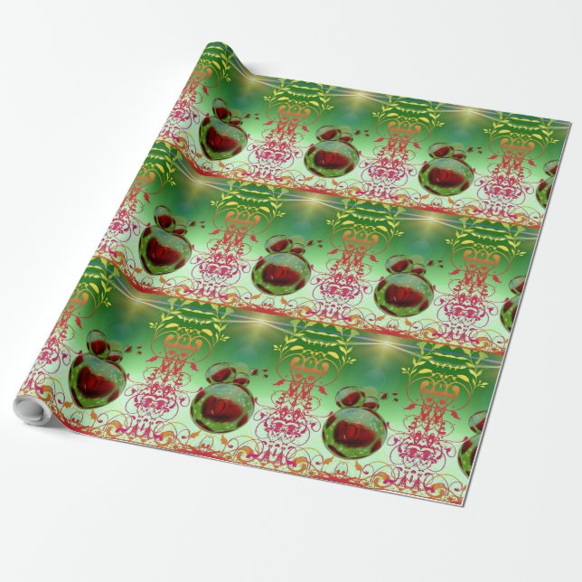 Farbenfrohe Umschlagpapier mit Herz Geschenkpapier (Ungerollt)