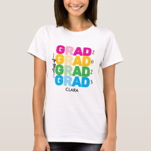 Farbenfrohe und angepasste Bezeichnung und Jahr Gr T-Shirt