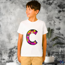 Farbenfrohe und lustige Monogram C Tribal and Dood
