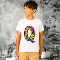 Farbenfrohe und lustige Monogram Q Tribal and Dood