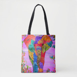 Farbenfrohe und Niedlich rosa Elefantentasche Tasche