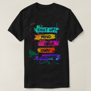 Farbenfrohe Unterhaltung für Ihr eigenes Businessp T-Shirt