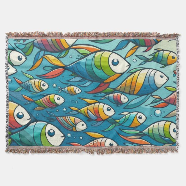 Farbenfrohe Unterwasserkunst Decke (Vorderseite)