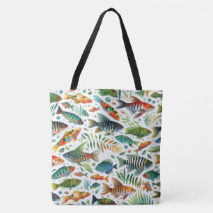 Farbenfrohe Unterwasserkunst Tasche