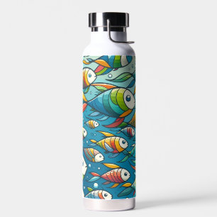 Farbenfrohe Unterwasserkunst Trinkflasche