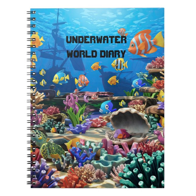 Farbenfrohe Unterwasserwelt Notizblock (Vorderseite)