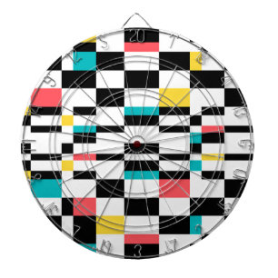 Farbenfrohe, urbane, moderne, trendige geometrisch dartscheibe