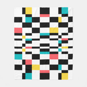 Farbenfrohe, urbane, moderne, trendige geometrisch fleecedecke