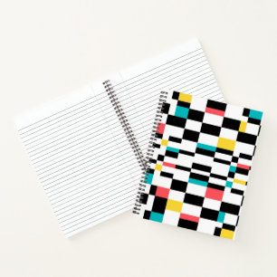 Farbenfrohe, urbane, moderne, trendige geometrisch notizbuch