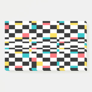 Farbenfrohe, urbane, moderne, trendige geometrisch post-it klebezettel