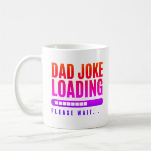 Farbenfrohe Vater Joke Loading Bitte warten Kaffeetasse