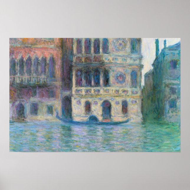 Farbenfrohe venezianische Wandmalerei Poster (Vorne)