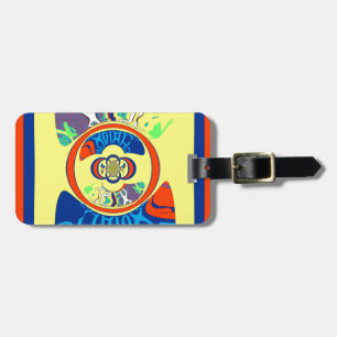 Farbenfrohe Veränderung in den USA: Ein festes Des Gepäckanhänger