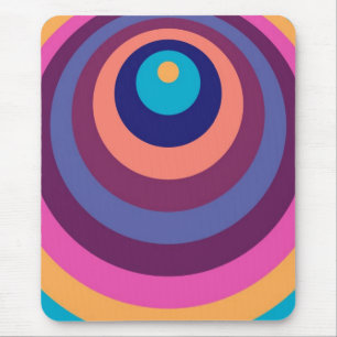 Farbenfrohe verrückte Streifen moderne geometrisch Mousepad