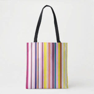 Farbenfrohe vertikale Streifen-Tasche Tasche