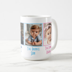 Farbenfrohe vier FotoCollage für die ganze Familie Kaffeetasse