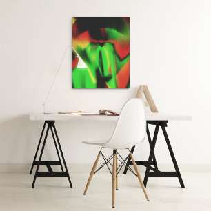 Farbenfrohe, Vintage Farbenpracht, strahlendes Pos Poster